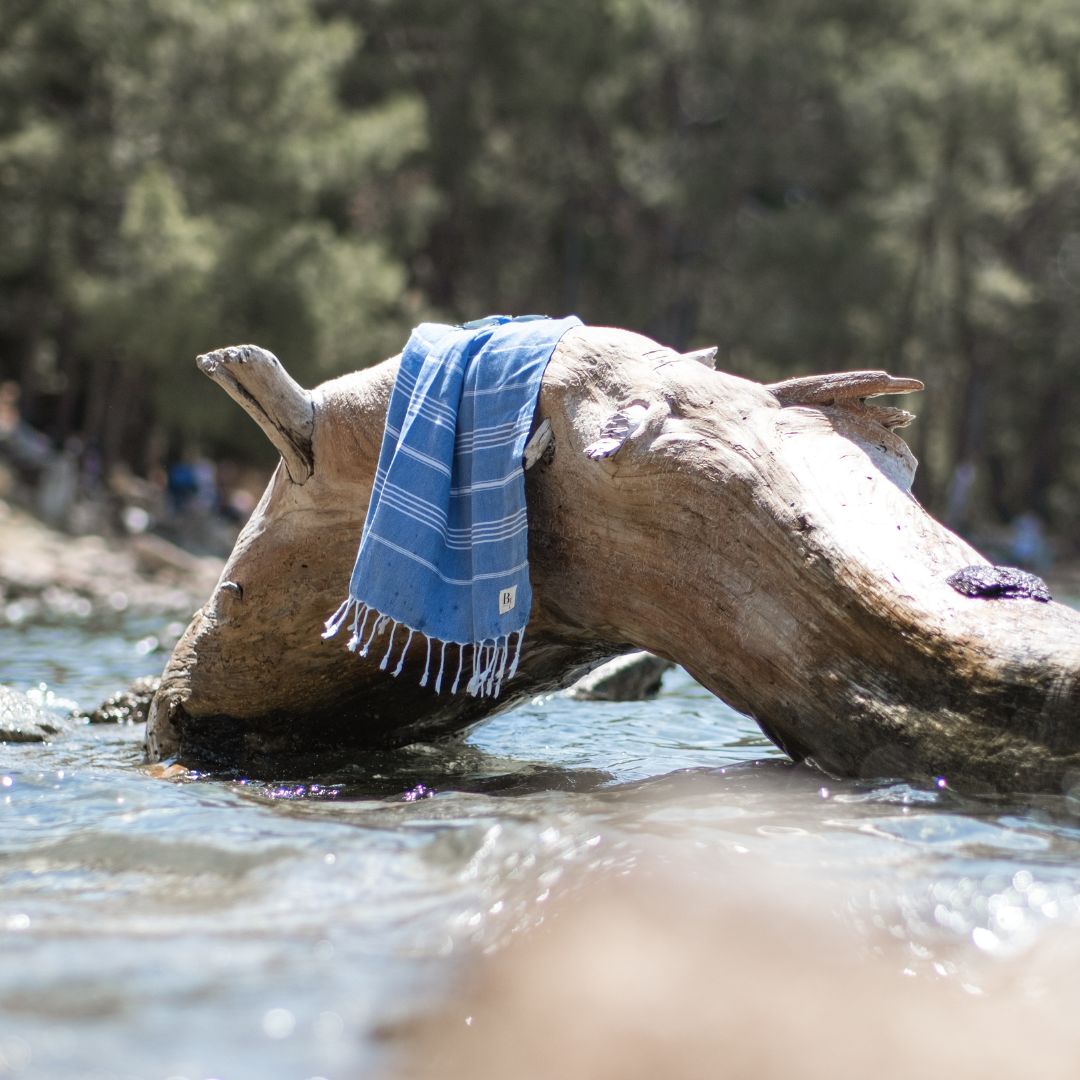 Bodrum Interiors thin beach towels are quick drying, sand resistant towels that are perfect for people on the go