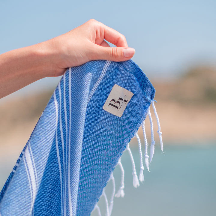 Bodrum Interiors Turkish cotton beach towel